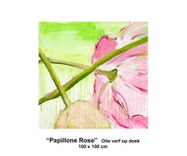 Papillone Rose 100x80