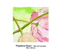 Papillone Rose 100x80